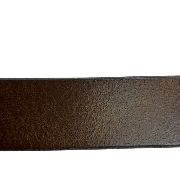 GAP Split Hide Cow Leather Womens Medium Leather Belt Classic D-Ring Mustang - Picture 3 of 9